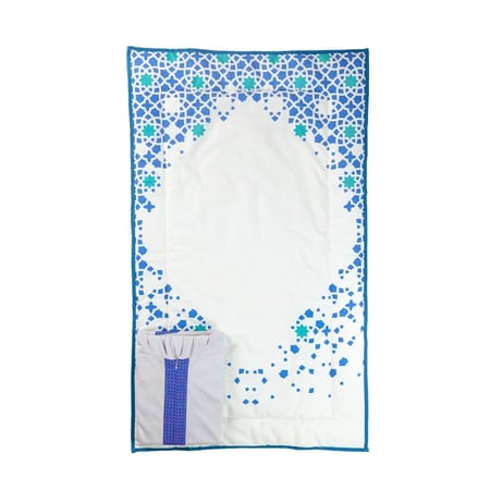 طقم صلاة نسائي - ازرق