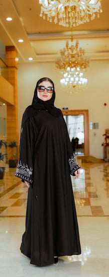 عباية شك تعريج كم فضي