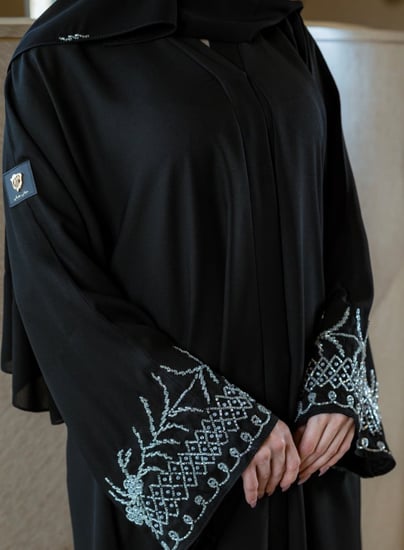 عباية شك تعريج كم فضي