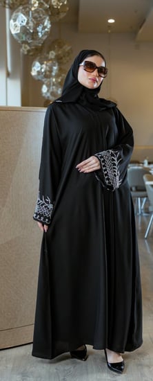 عباية شك تعريج كم فضي