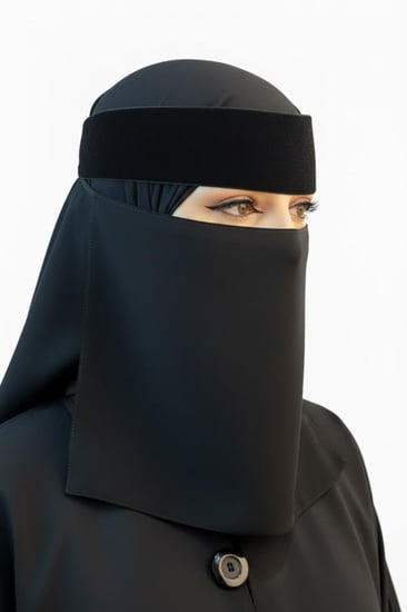نقاب مخمل من ركن الحجاب