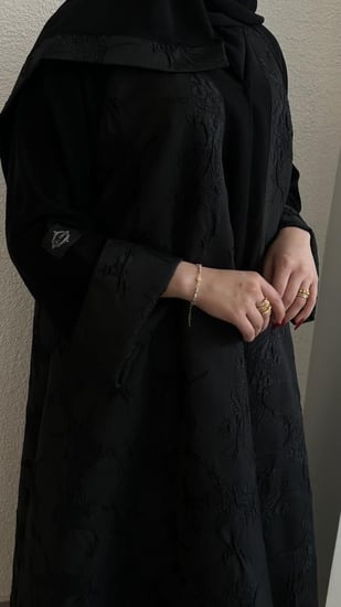 عباية كلوش قماش (جاكار+ملكي)