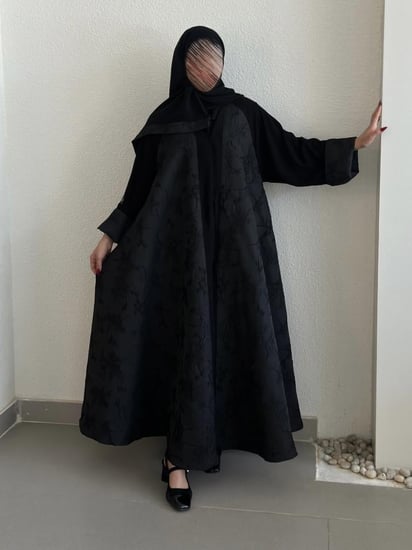 عباية كلوش قماش (جاكار+ملكي)