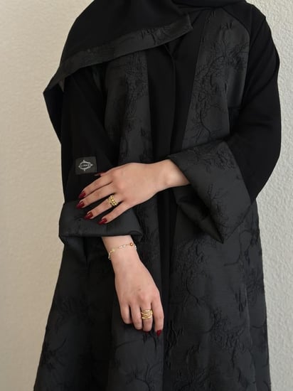 عباية كلوش قماش (جاكار+ملكي)