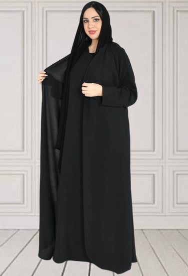 عباية بفستان داخلي متصل