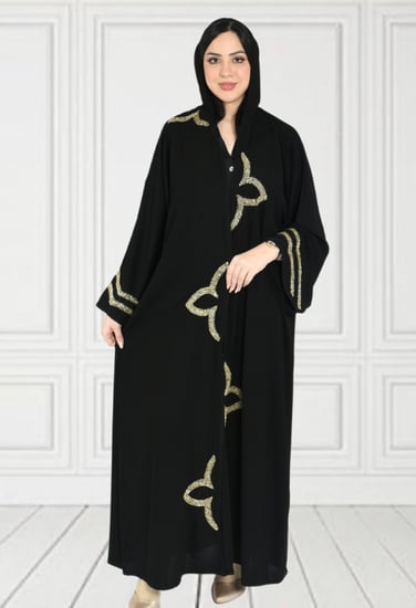 عباية سوداء بشك ذهبي