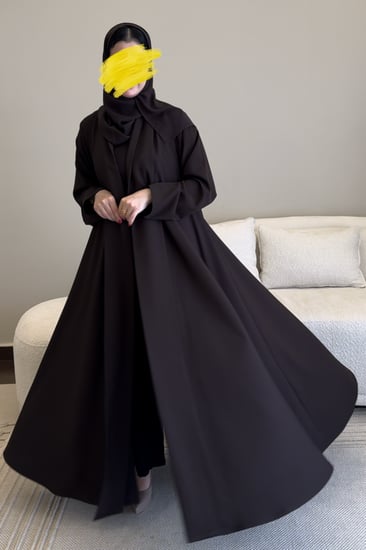 عباية كلوش لون موف غامق