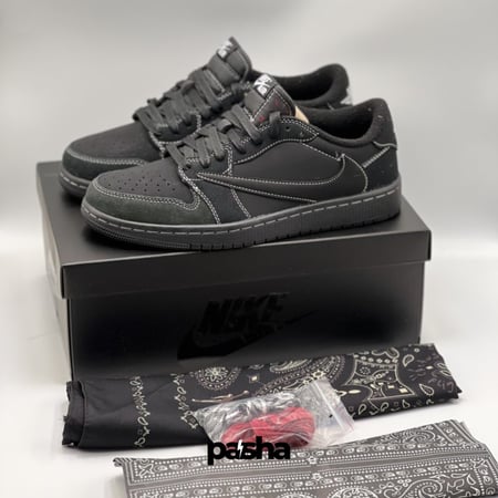 Travis Scott x Air Jordan 1 Retro Low OG SP Black Phantom