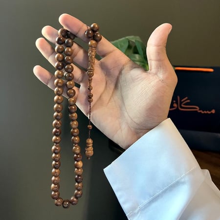 سبحة خشب الكوك الطبيعي