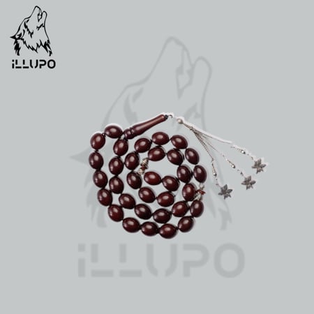 سبحة-بكلايت-عنابي-غامق-حجر بكلايت-متجر الوبو