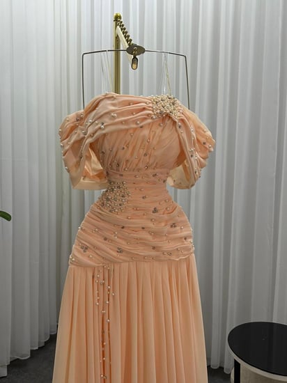 فستان لحمي انيق