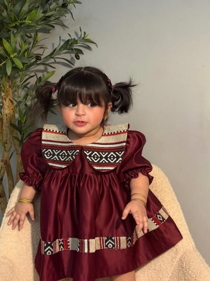 فستان السدو التراثي بتصميم أنيق