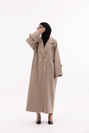 جايكت شتوي طويل بديل العباية بالشتاء