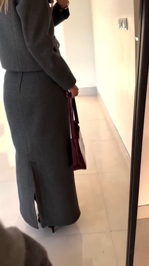 بدلة جوخ شتوية من جاكيت وتنورة