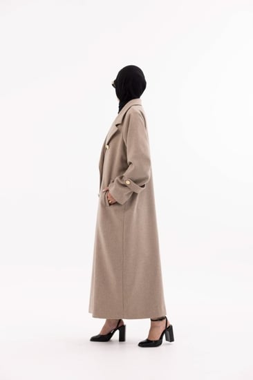 جايكت شتوي طويل بديل العباية بالشتاء