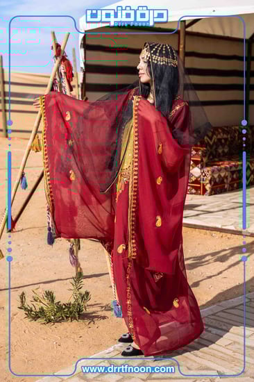 ثوب النشل النجدي نسائي ( احمر )