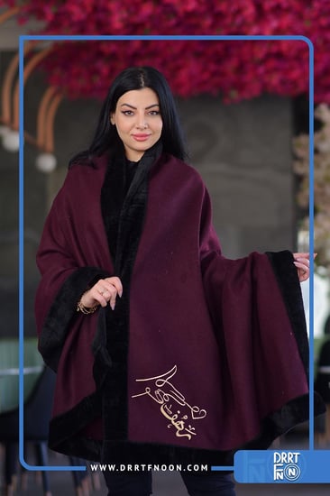 وشاح الفخامة الشتوي بني