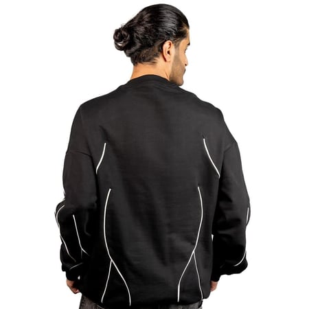 Black candle sweater