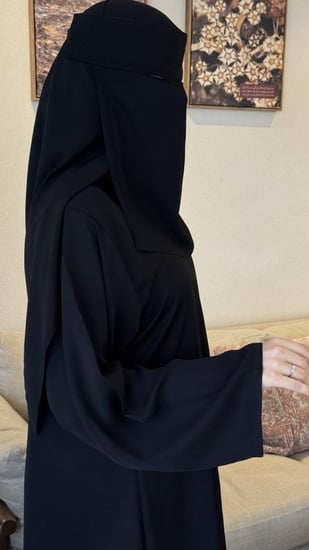 عباية ايلاف طبقتين رفيعه