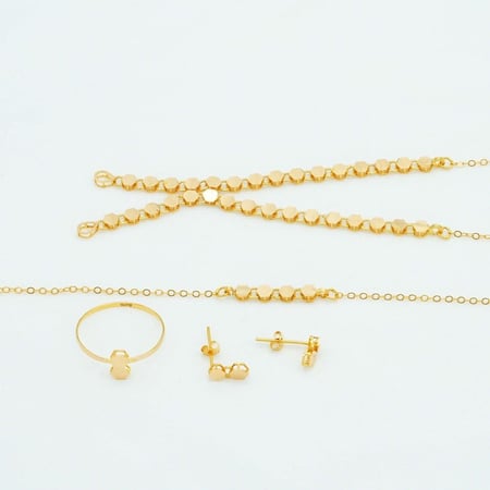 طقم ذهب عيار 21 (S5324)