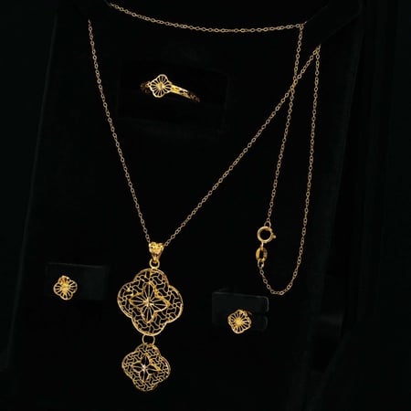 نصف طقم ذهب عيار 21 (HS5709)