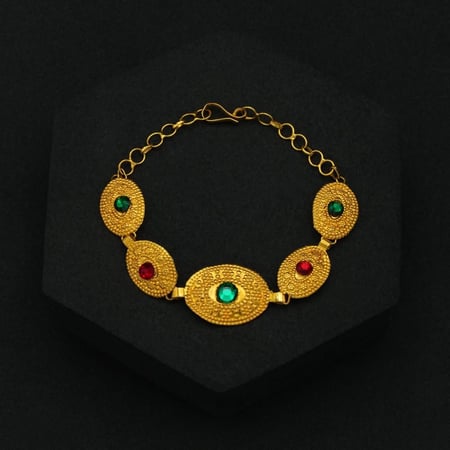 سوارة ذهب عيار 21 (B5264) WF