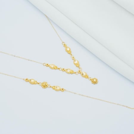 نصف طقم ذهب عيار 21