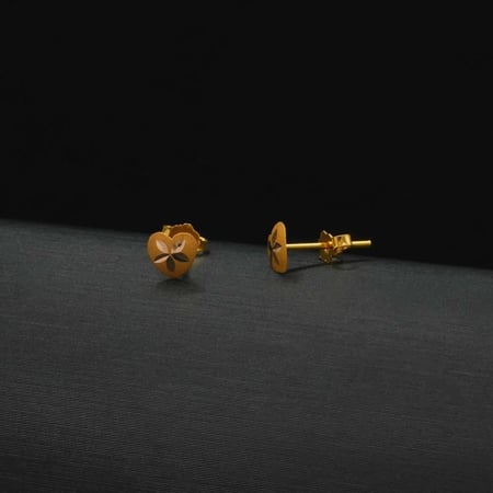 حلق ذهب اطفال  (K6136)