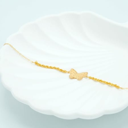 سوارة ذهب عيار 21 (B5720)