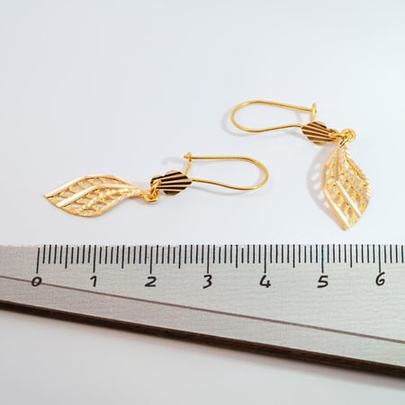 حلق ذهب عيار 21 (E5025)