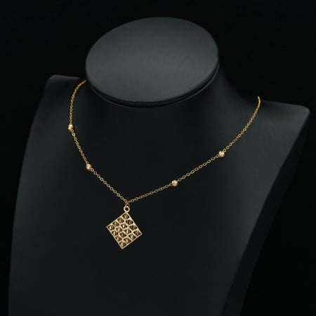 عقد ذهب عيار 21 (N5526)