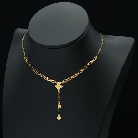 عقد ذهب عيار 21 (N5549)