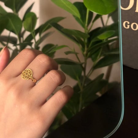 خاتم ذهب ناعم عيار 21