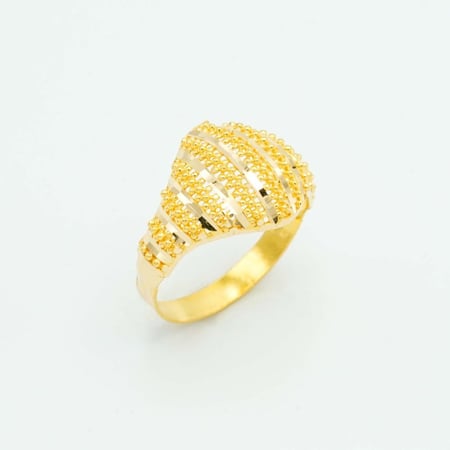 خاتم ذهب نسائي عيار 21 (R5893)