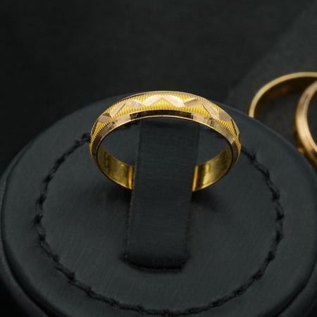 دبلة ذهب عيار 21 (R5654) WF