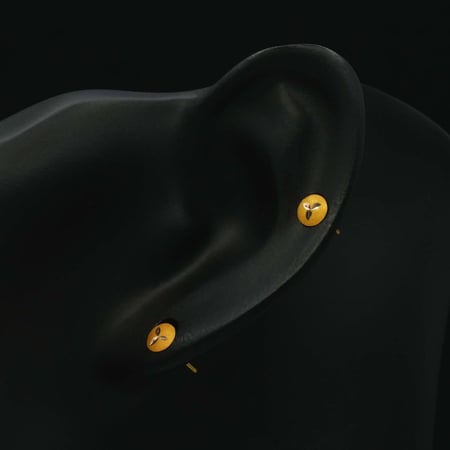 حلق ذهب اطفال (K6137)