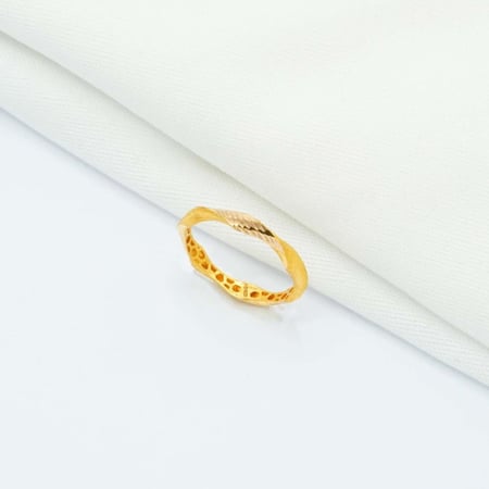 دبلة ذهب عيار 21 (R7182)