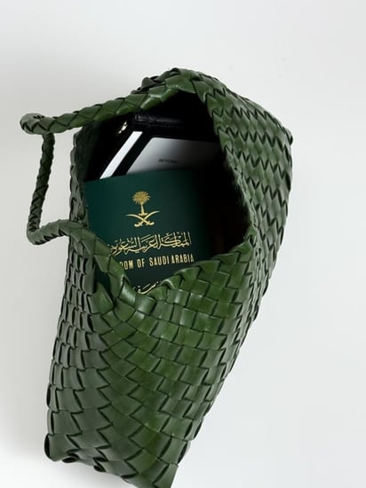 شنطة Aria Luxe – أخضر غامق