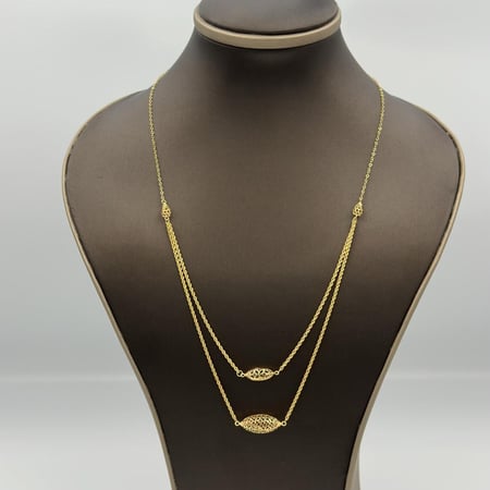 عقد ذهب عيار 21