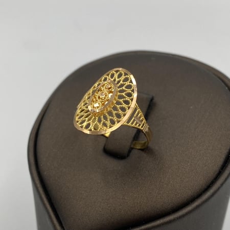 خاتم ذهب عيار 21 شبكي فاخر بوزن 1.8 جرام