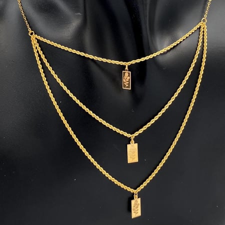 عقد ذهب عيار 21 الوزن 2.1 جرام