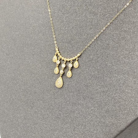 عقد ذهب عيار 18 تصميم بوشرون الوزن 1.43 جرام