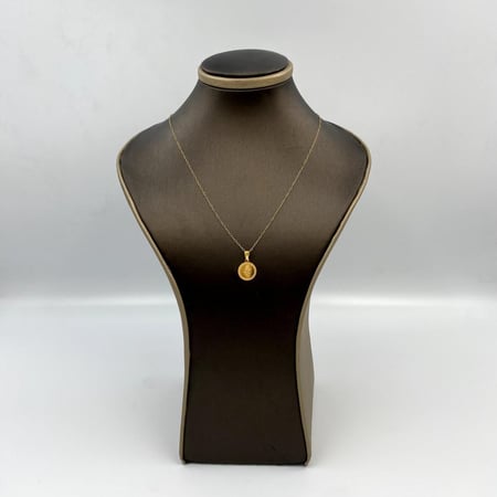 عقد ذهب عيار 21 الوزن 6 ملي تصميم سبيكة