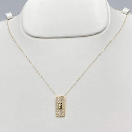 عقد ذهب عيار 18 ناعم وجميل بوزن 1 جرام