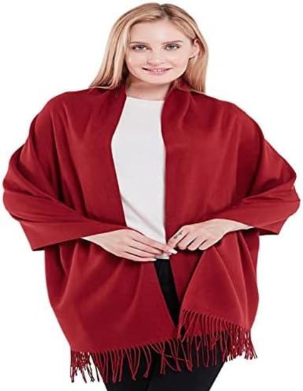 شال عنابي ميكاسا فاخر  نسائي