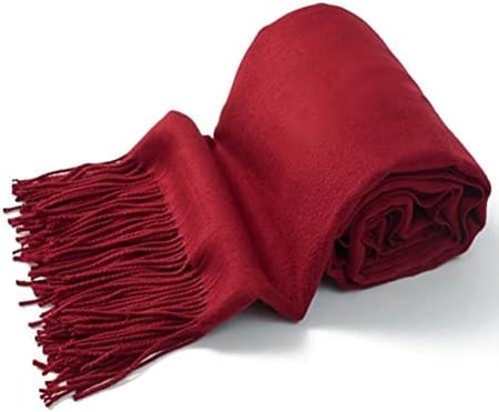 شال عنابي ميكاسا فاخر  نسائي