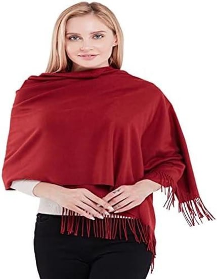 شال عنابي ميكاسا فاخر  نسائي