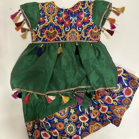 فستان 3 قطع مقاس سنتين