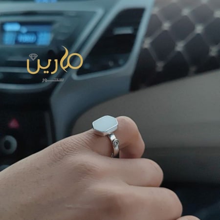 خاتم ملكي سداسي مع زركون