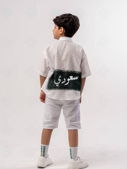 قميص كتان لليوم الوطني
